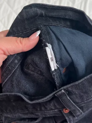 Abercrombie & Fitch The 90’s Straight Mid Rise Jeans Black 26 2s Clean Girl Chic thumbnail 9