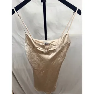 Princess Polly New Hewlett Mini Satin Slip Dress Champagne Date Night Y2k V Neck thumbnail 4