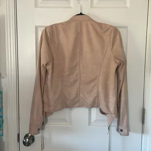 Miss Me Jacket Women Small Beige Crop Faux Suede Criss Cross Lace Up Fairygoth thumbnail 6