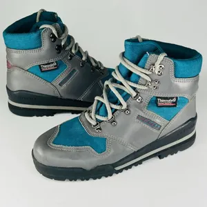 Merrell Air Cushion Thinsulate Mid Hiking Boots Shoes Trail Grey Blue Women 9 thumbnail 1