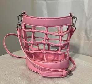 Steve Madden pink "Blohan" crossbody bucket bag thumbnail 5