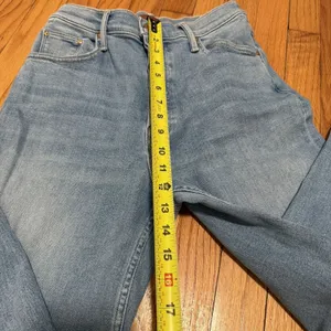 Mother High Waisted Spinner Ankle Fray Jeans In The Blink of an Eye Size 26‎ thumbnail 11