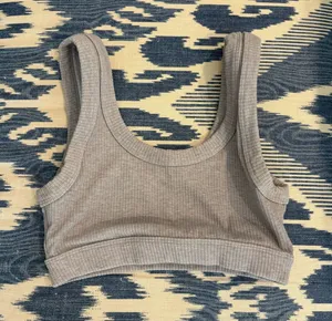 Alo ribbed sports bra thumbnail 1