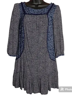 Anthropologie Holding Horses Ruffle Mini Dress Tunic Prairie Long Sleeve Size 0‎ thumbnail 1