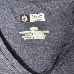 NDenver Broncos NFL Team Apparel V Neck T‎ Shirt Womens M Gray Short Sleeve thumbnail 4