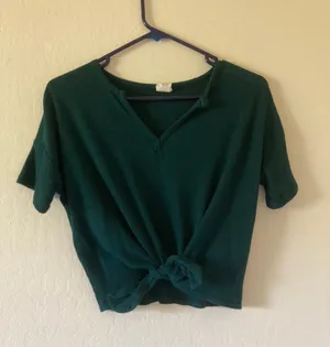 Live in the Moment Cropped Tie Shirt thumbnail 1