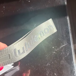 Blinged OUT Custom Made Lululemon Never Lost Keychain SOLD OUT Color Grey Sage thumbnail 6