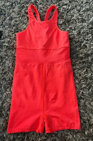 Free people movement Neon coral onsie thumbnail 1