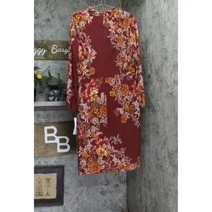 NWT London Times Jersey Knit Floral Sheath Dress Rust Orange / Gold 14 thumbnail 6