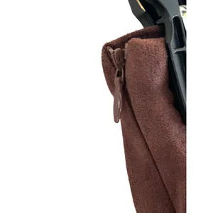 Klassy Network KN suede like brown skort XS minimalist classic soft thumbnail 5