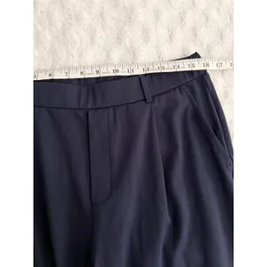 Halara Flex™ Navy Blue High Waisted Pocket Straight Leg Crepe Work Pants L thumbnail 6