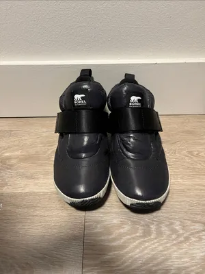 SOREL ONA RMX Waterproof Women's Puffy Strap Bootie Black Snow Boots, Size 9 thumbnail 2