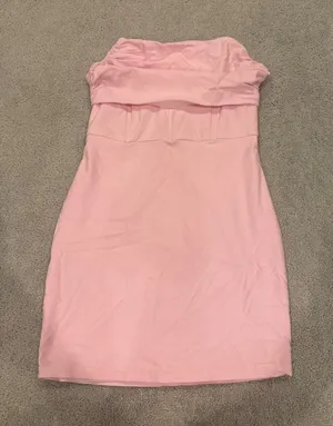 Blue Blush Strapless Light Pink Bodycon Dress thumbnail 1