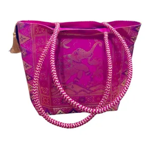 Nirvana Handicraft Silk Hand Bag/Shoulder/Tote Bag For Ladies/Girls thumbnail 3