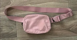 Women's Pink Crossbody Belt Bag - Casual Everyday Fanny Pack thumbnail 1