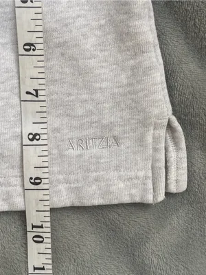 Aritzia Cozy Sweatfleece micro Short light gray loungewear activewear yoga gym thumbnail 8