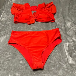 Xhilaration Vibrant Red Swimwear thumbnail 1