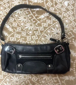 Nine West Black Shoulder Bag with Silver Hardware thumbnail 1