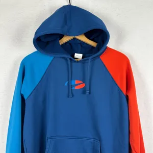 Nike Therma-FIT Colorblock Hoodie Pullover Sweatshirt Training Blue‎ Women Small thumbnail 4