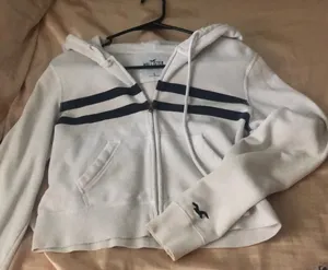 White hollishter jacket thumbnail 1