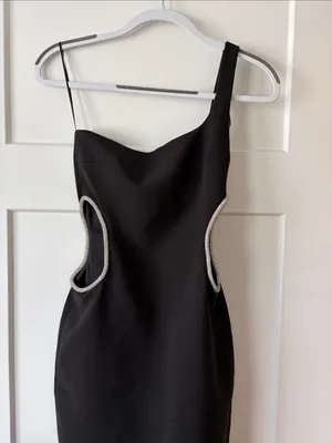 Zara One Shoulder Cut Out Detail Dress NWT thumbnail 2