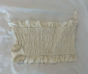 Altar'd State Cream Lace Crop Top thumbnail 4