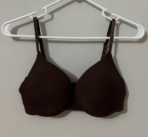 Essential Smooth T-Shirt Bra in Dark Brown thumbnail 1