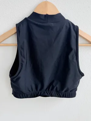 LA Hearts by PacSun Active Black High Neck Cropped Tank Top Size S thumbnail 7