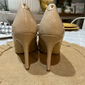 Sam Edelman Patent Nude Pointed Toe Pumps Heels Sz 7.5 thumbnail 3