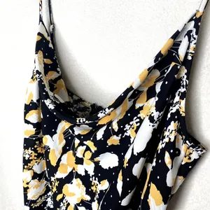 Lulus I Wanna Be Yours Floral Sleeveless Mini Slip Dress XL Black Cowl Neck thumbnail 3
