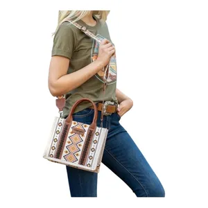Wrangler Southwestern Aztec‎ Tote Bag Crossbody Purse Western Cowgirl Mini Boho thumbnail 2