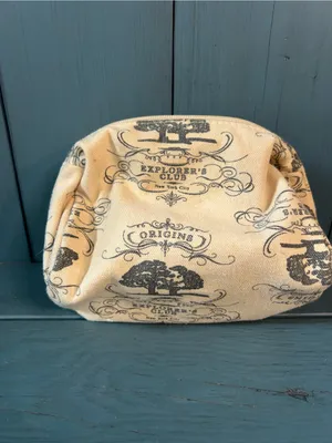 Origins Natural Canvas Cosmetic Pouch with Black Tree Print thumbnail 2