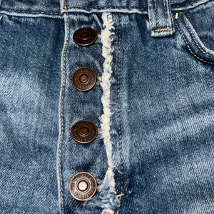 We The Free Button-Up Distressed Denim Shorts thumbnail 6