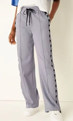 Pink Victoria’s Secret Gray High waist Track Pants(Size Small) thumbnail 1