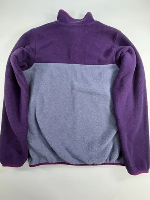 Patagonia Two-Tone Purple & Lavender‎ Snap Fleece Pullover thumbnail 2