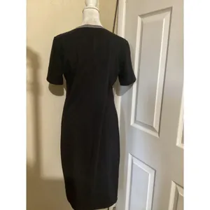 Michael Stars Black Ringer Neck Short Sleeve Midi T-Shirt Dress 1027ATH Mens M thumbnail 3