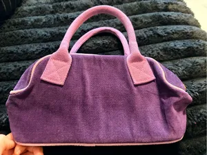 Victorias Secret Purple & Pink Heart Accent Women's Tote Bag thumbnail 5
