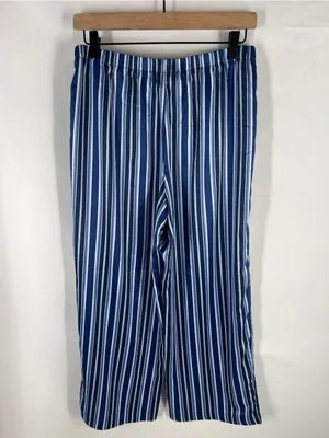 Lauren Ralph Lauren Gatsby II Striped Satin Pajama Lounge Pants Size M thumbnail 8