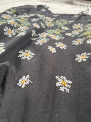 Urban Outfitters Mini Dress Embroidered Floral thumbnail 5