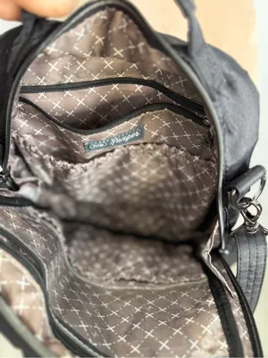 Black Quilted Crossbody Messenger Bag for Women thumbnail 6