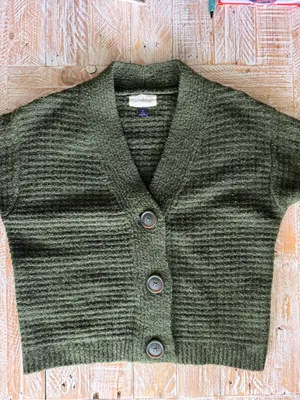 Universal Threads 🌿Olive Green Chunky Knit Cardigan🌿 ~xs thumbnail 2