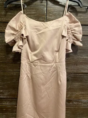 Cream Satin Dress thumbnail 1