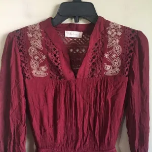 Altar'd State medium burgundy dress‎ thumbnail 3