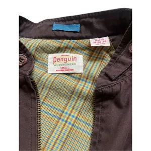 Original Penguin Muningwear lightweight jacket brown sz Small thumbnail 3