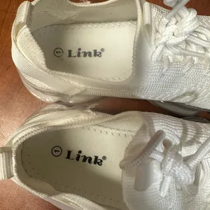 Link White Sneakers with Knit Mesh Upper and Air Cushioning thumbnail 6