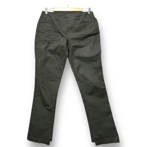 Theory Womens Olive Green Pants 8 Minimalist Utility Career Workplace thumbnail 2