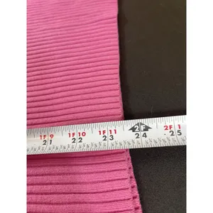 Tommy Hilfiger Ribbed Knit Sweater Womens XL Pink Flag Logo Y2K Preppy FLAW thumbnail 9