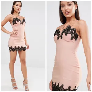 Rare London Lace Trim Cross Front Dress thumbnail 2