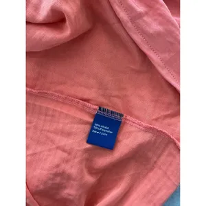 Apt. 9 Top Size L Coral Orange Short Sleeve Tie Front Knot Slub Modal Blend thumbnail 4