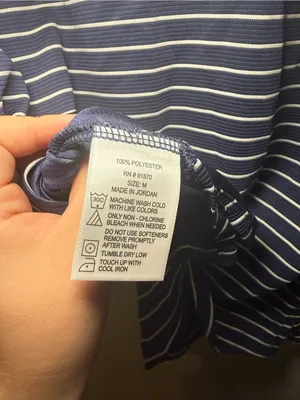 NWT Pebble Beach Dry-Luxe Sleeveless Golf Polo Women M Navy Stripe thumbnail 8